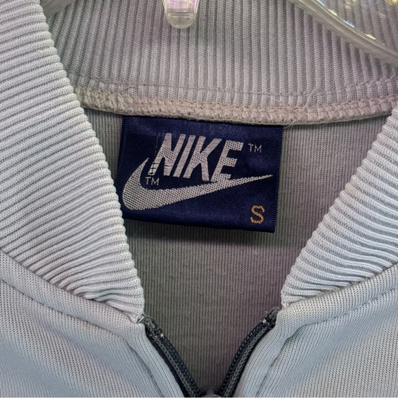 Vintage 80's NIKE Blue Tag Full-Zip Track Warm Up Jacket Sz S Retro Red Grey - Picture 4 of 10